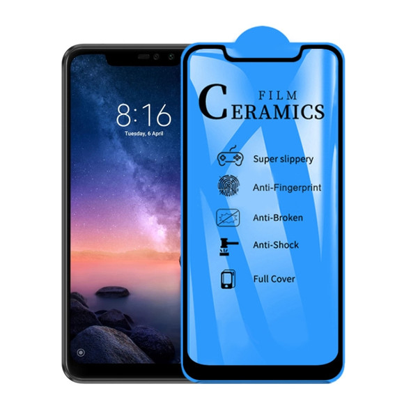 25 PCS 2.5D Full Glue Full Cover Ceramics Film for Xiaomi Redmi Note6 Pro