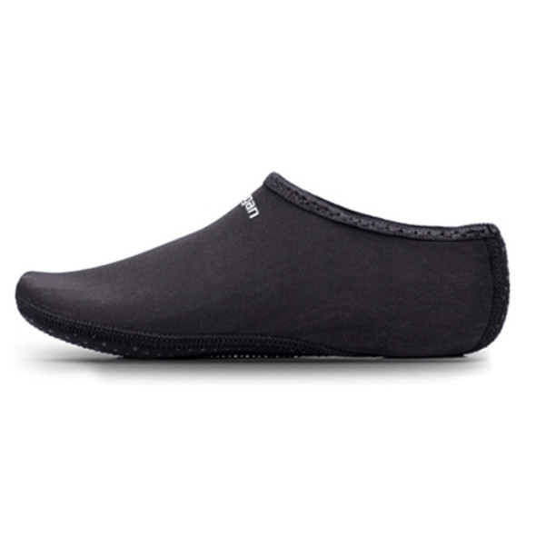 Yoogan 2 Pairs Unisex Outdoor Non-Slip Beach Socks for Swimming Diving Snorkeling, Shoe Size:S?30-32?(Black)