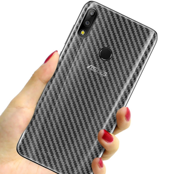 For Asus Zenfone Max Pro (M2) ZB631KL IMAK PVC Carbon Fiber Texture Translucent Feel Back Film