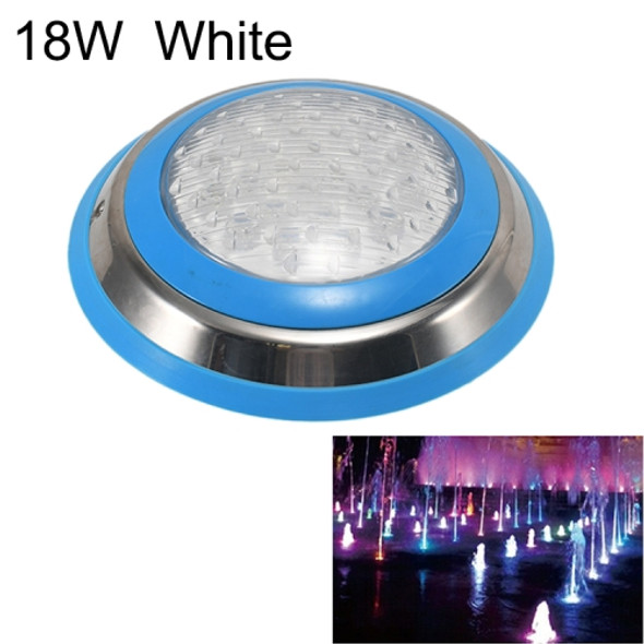 18W LED Stainless Steel Wall-mounted Pool Light Landscape Underwater Light(White Light)