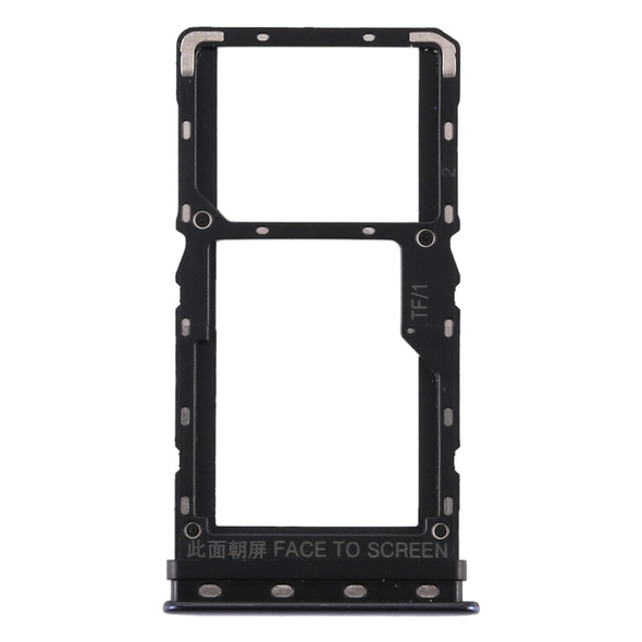 SIM Card Tray + SIM Card Tray / Micro SD Card Tray for Xiaomi Mi CC9e / Mi A3(Black)