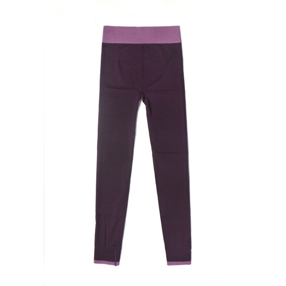 Outdoor Sports Fitness Yoga Peach Quick-drying Pants (Color:Purple Size:L)