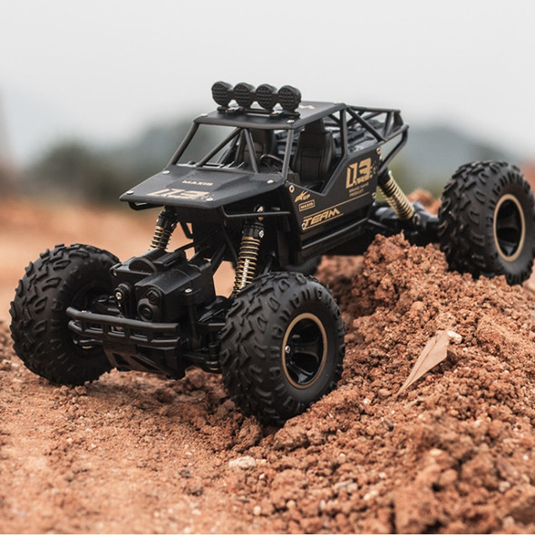 HD6141 1:16 Mountain-climbing Bigfoot Four-wheel Children Remote-controlled Off-road Vehicle Toy(Black)