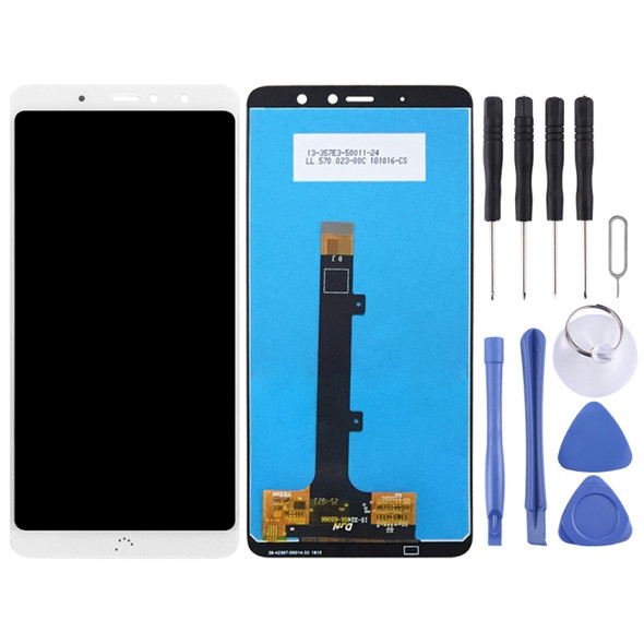 LCD Screen and Digitizer Full Assembly for BQ Aquaris X2 / X2 Pro(White)