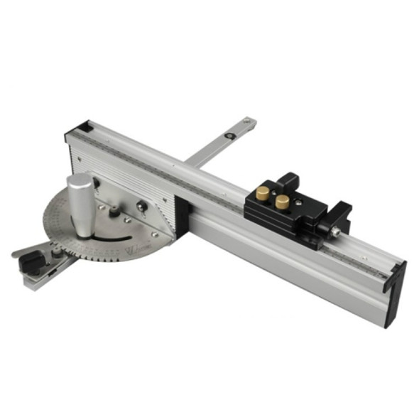 Woodworking Pusher Slide Ruler Woodworking Table Saw Measuring Tool, Style:Aluminum Handle + 450mm ? Limit