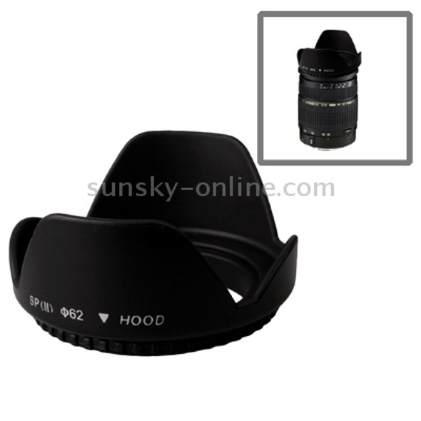 62mm Lens Hood for Cameras(Screw Mount)(Black)