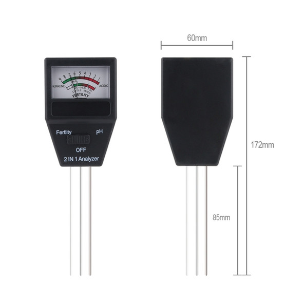RZ93 Mini Soil Moisture Humidity Hygrometer Measuring PH Meter Soil Moisture Monitor Gardening Plant Farming Light Sunlight Tester
