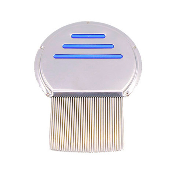 Pet Comb Dog Flea Cleaning Comb Stainless Steel Threaded Needle Comb Removal Beauty Products(Blue)