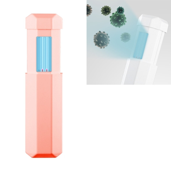 Telescopic UV LED Light Sterilizer Disinfection Stick Lamp (Pink)