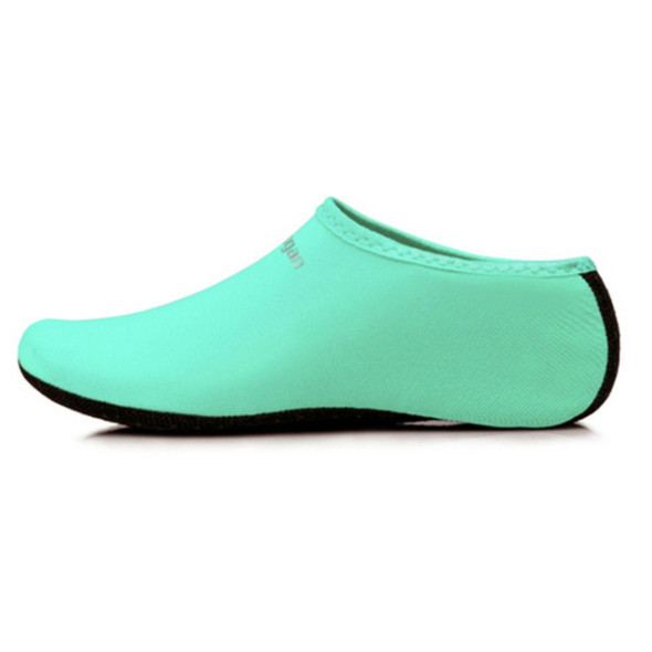 Yoogan 2 Pairs Unisex Outdoor Non-Slip Beach Socks for Swimming Diving Snorkeling, Shoe Size:L?37-38?(Lake Blue)