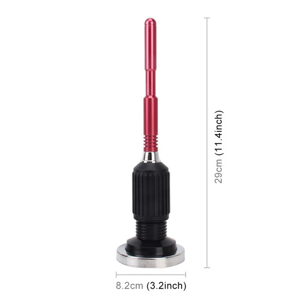 PS-5506 Universal Car Magnetic Roof Mount Base Radio AM/FM Aerial Amplified Antenna(Red)