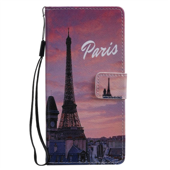 For Galaxy Note 10 Painted Pattern Horizontal Flip Leather Case, with Wallet & Holder & Card Slots & Lanyard(Tower)