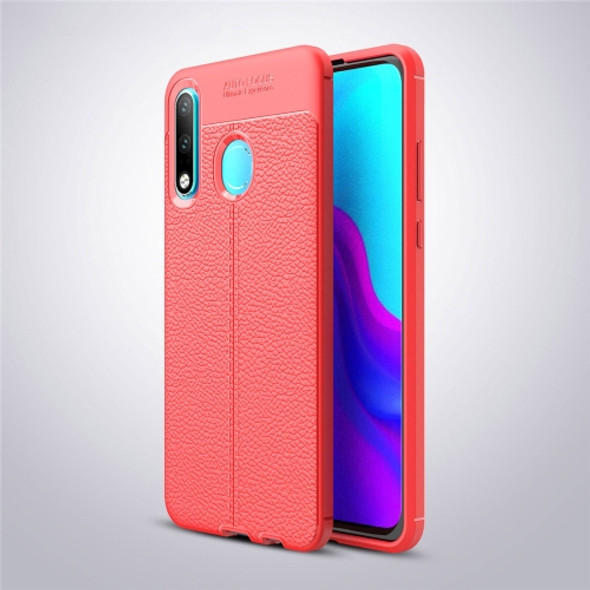 Litchi Texture TPU Shockproof Case for Huawei P30 Lite (Red)
