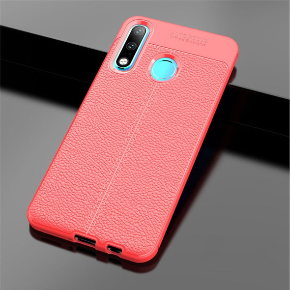 Litchi Texture TPU Shockproof Case for Huawei P30 Lite (Red)