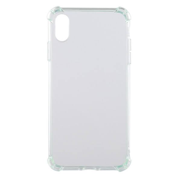 0.75mm Dropproof Transparent TPU Case for  iPhone XR (Green)