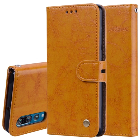 Business Style Oil Wax Texture Horizontal Flip Leather Case for Huawei P30, with Holder & Card Slots & Wallet (Brown)