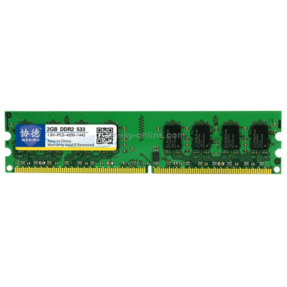 XIEDE X015 DDR2 533MHz 2GB General Full Compatibility Memory RAM Module for Desktop PC