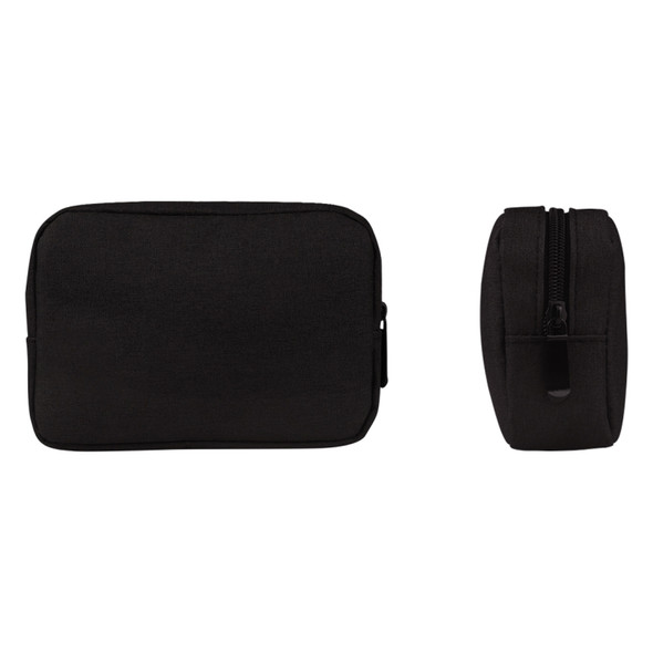 Simple Multi-functional Digital Device Travel Storage Bag for Phones, Power Bank, U-disk, Earphones, Data Cable and etc, Big Size: 23*11*5cm(Black)