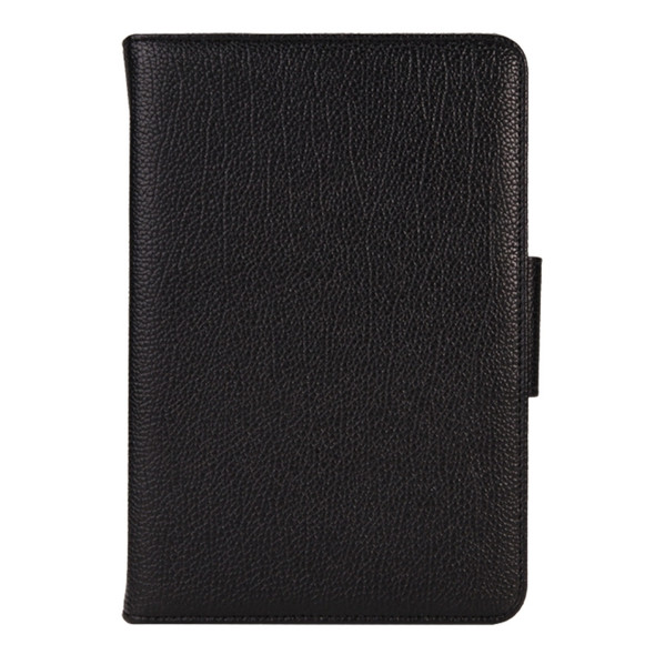 For Galaxy Tab A 8.0 / T350 2 in 1 Detachable Bluetooth Keyboard Litchi Texture Leather Case with Holder(Black)