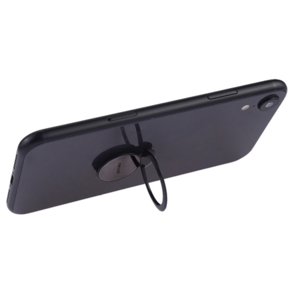 CPS-019 Universal Super-thin Phone Stand Ring Holder with Magnetic Function (Black)