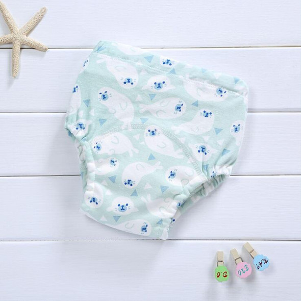 Baby Cotton Washable Four-layer Gauze Diaper, Suitable Height:100 Yards(Butterfly Sea lion)