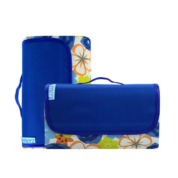 600D Oxford Cloth Outdoor Picnic Mat Picnic Cloth Waterproof Mats Spring Travel Beach Mat, Specifications (length * width): 150*180( Blue Rose )