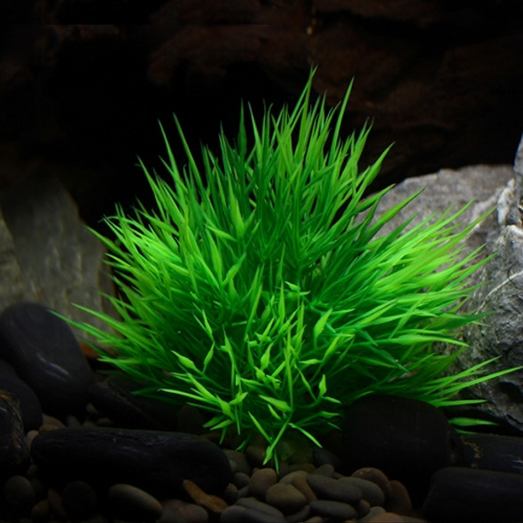 Aquarium Ornament Aquatic Simulation Plant Fish Tank Decoration Artificial Water Grass, Size: 10.0x10.0cm(Green)