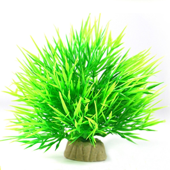 Aquarium Ornament Aquatic Simulation Plant Fish Tank Decoration Artificial Water Grass, Size: 10.0x10.0cm(Green)