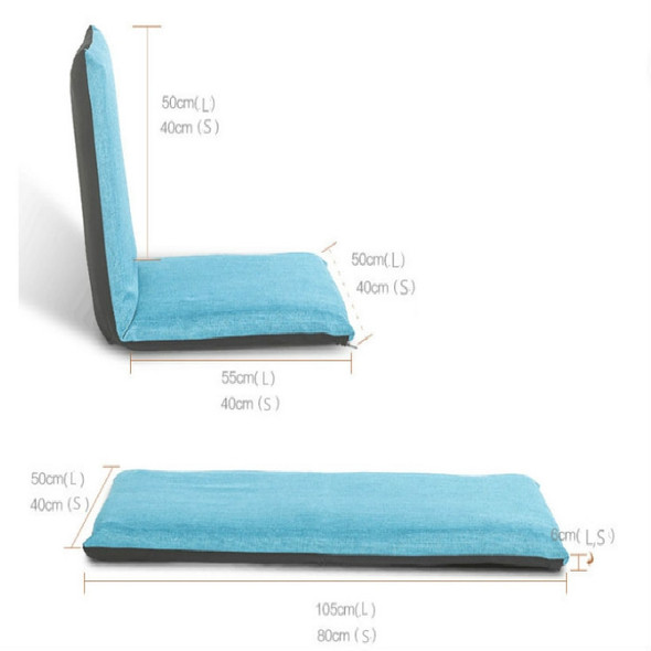 Lazy SofaSingle-person Folding Bed Small Sofa Back Chair Floating Window Chair Floor Chair Sofa Bed(Large Linen)