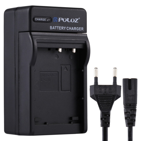 PULUZ EU Plug Battery Charger with Cable for Casio CNP130 Battery