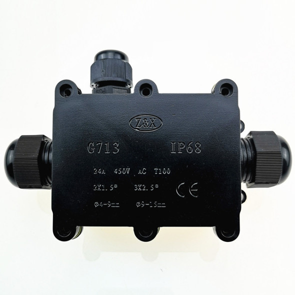 G713 IP68 Waterproof Three-way Junction Box for Protecting Circuit Board