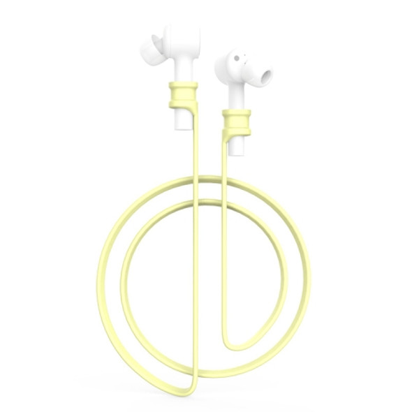 For Xiaomi Air Earphone Silicone Lanyard Anti-lost Rope(Light Yellow)