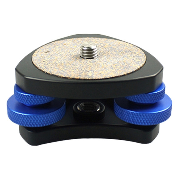 DLEV-3838 Precision Bubble Level Leveling Base Tripod Head Plate with 3/8 inch Screw & 3 Adjustment Dials for Tripod Mount