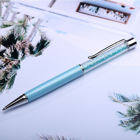 Blue Ink Refill Creative Metal Crystal Pen Ballpoint Pens, Random Color Delivery