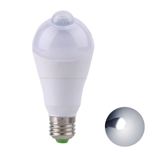 YWXLight E27 5W Indoor Lighting PIR Infrared Sensor Light(Cold White)