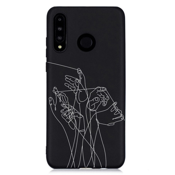 Five Hands Painted Pattern Soft TPU Case for Huawei P30 Lite