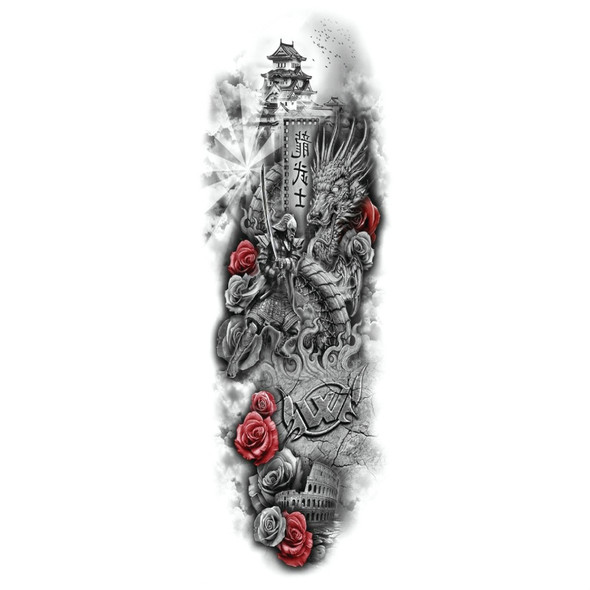 Large Arm Sleeve Waterproof Temporary Tattoo Sticker(TQB-072)