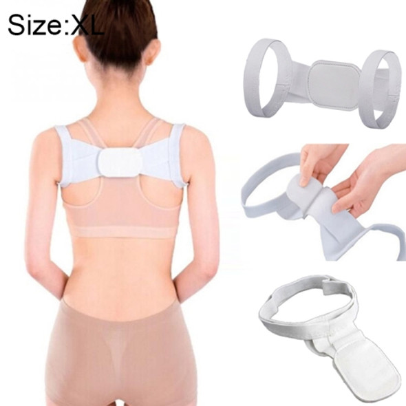 Adjustable Women Back Posture Corrector Shoulder Support Brace Belt Health Care Back Posture Belt(White)