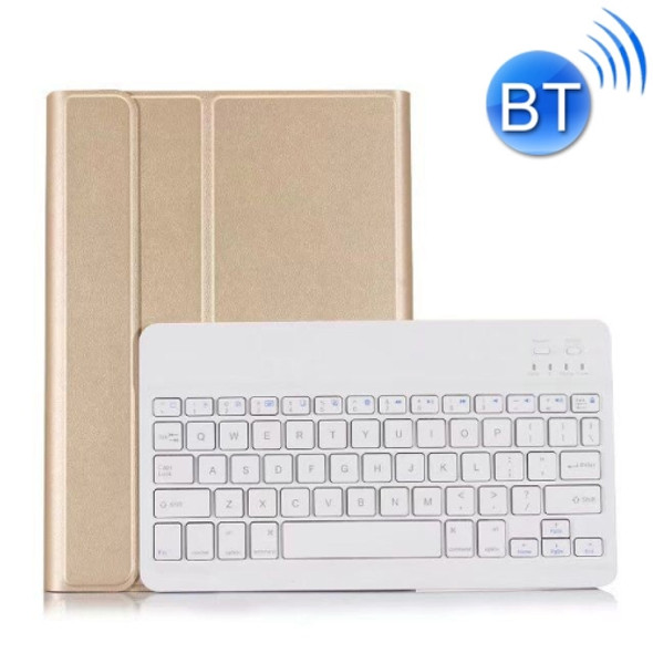 Detachable Bluetooth Keyboard + Horizontal Flip Leather Case with Holder for iPad Pro 9.7 inch, iPad Air, iPad Air 2, iPad 9.7 inch (2017), iPad 9.7 inch (2018) (Gold)