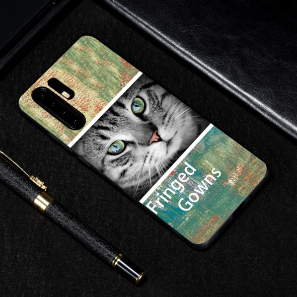 Cat Painted Pattern Soft TPU Case for Huawei P30 Pro