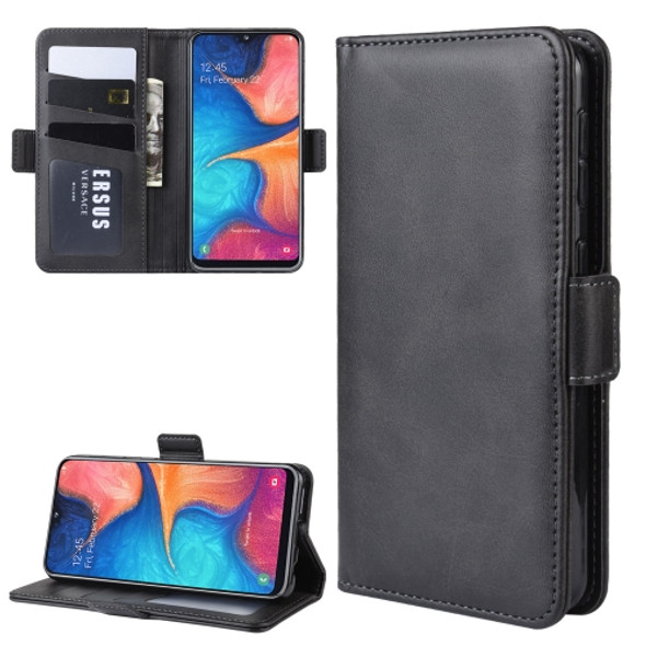 Wallet Stand Leather Cell Phone Case for Galaxy A20E?with Wallet & Holder & Card Slots(Black)