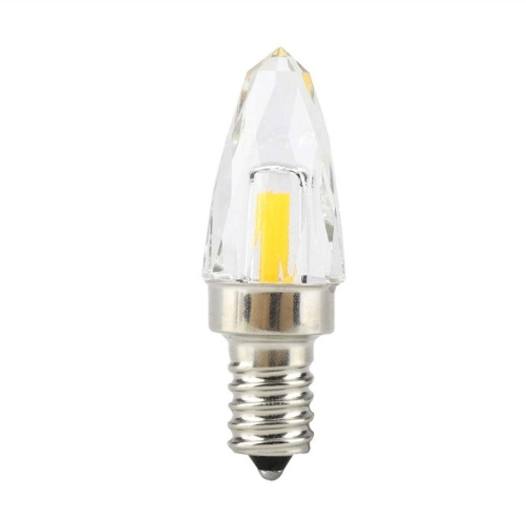 YWXLight E12 4W COB LED Lighting Filament Glass Bulb, AC 110-130V (Warm White)