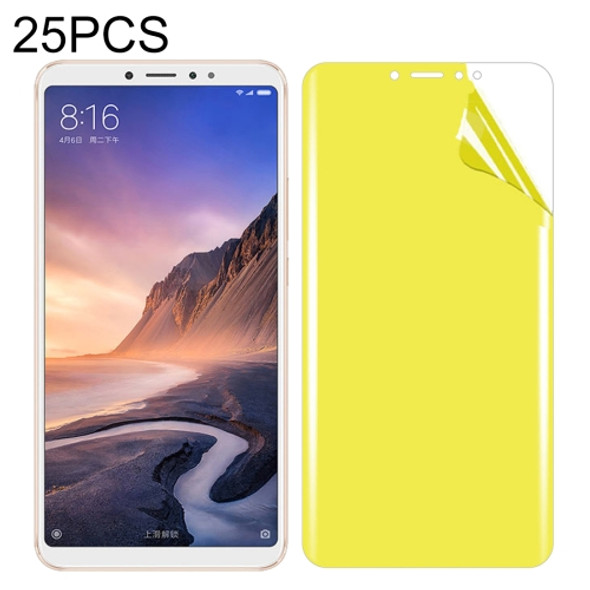 25 PCS For Xiaomi Mi Max 3 Soft TPU Full Coverage Front Screen Protector