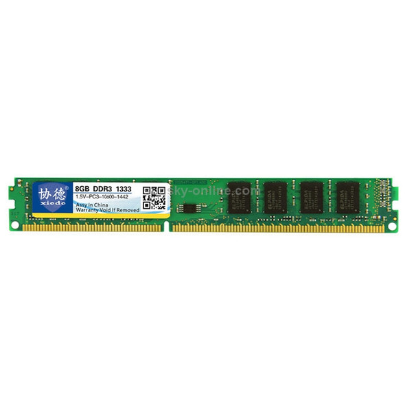 XIEDE X032 DDR3 1333MHz 8GB 1.5V General Full Compatibility Memory RAM Module for Desktop PC