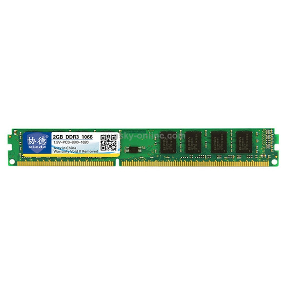 XIEDE X082 DDR3 1066MHz 2GB 1.5V General Full Compatibility Memory RAM Module for Desktop PC