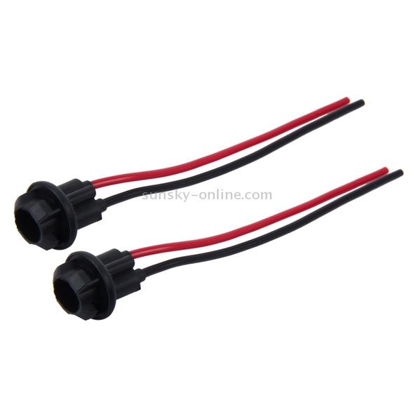 2 PCS T10 Car Auto LED Bulb Socket Holder (No Including Light)