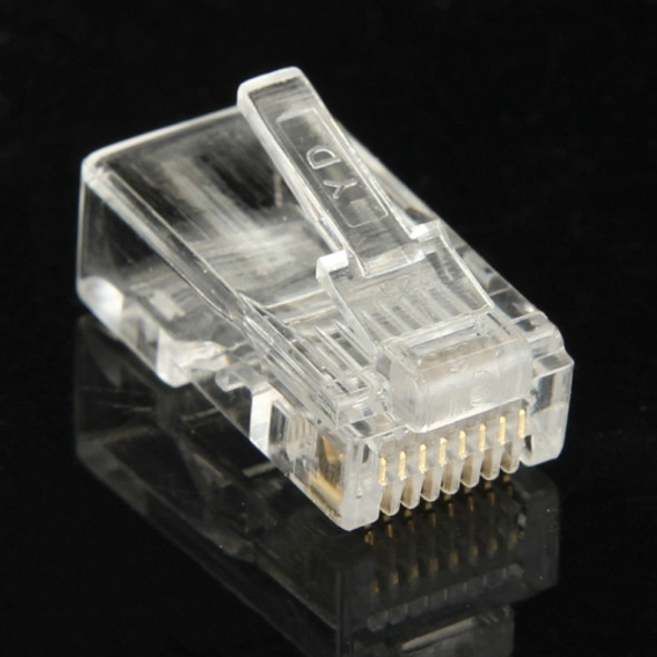 100 PCS RJ45 Connector Modular Plug, Gold: 3u