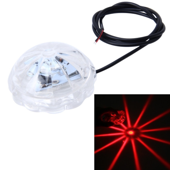 SRF-3089 DC8-80V 5W 300LM Chassis Light For Motorcycle, Wire Length: 76cm (Red Light)