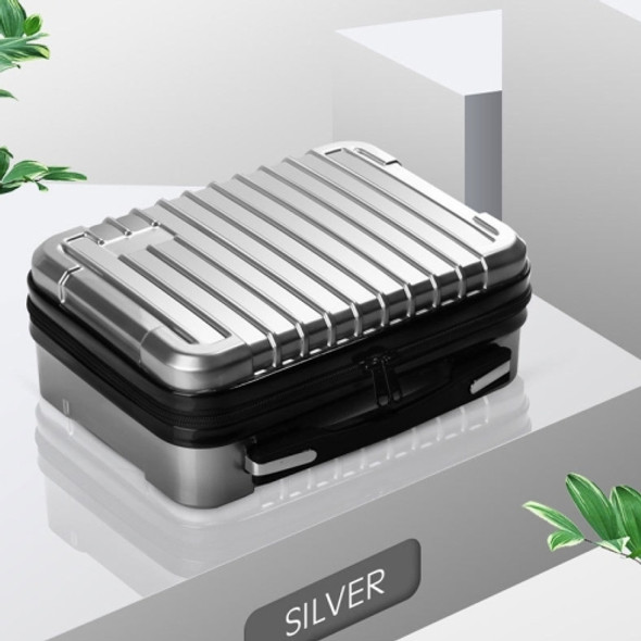 Storage Bag Suitcase Hard Shell Protective Case Shockproof Carrying Box for Hyperice Hypervolt(Silver)