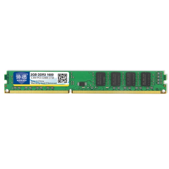 XIEDE X089 DDR3L 1600MHz 2GB 1.35V General Full Compatibility Memory RAM Module for Desktop PC